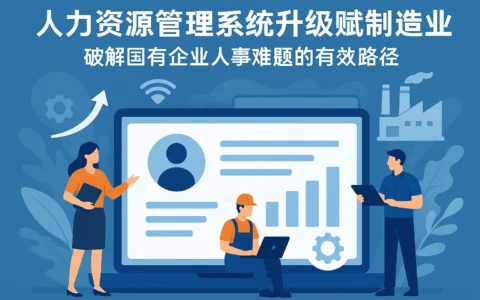 人力资源管理系统升级赋能制造业：破解国有企业人事难题的有效路径