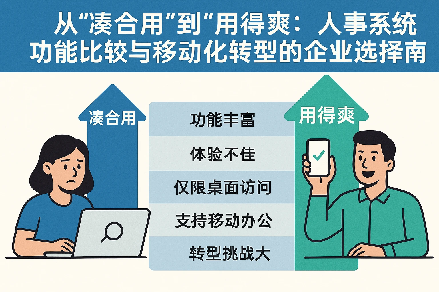 从“凑合用”到“用得爽”：人事系统功能比较与移动化转型的企业选择指南