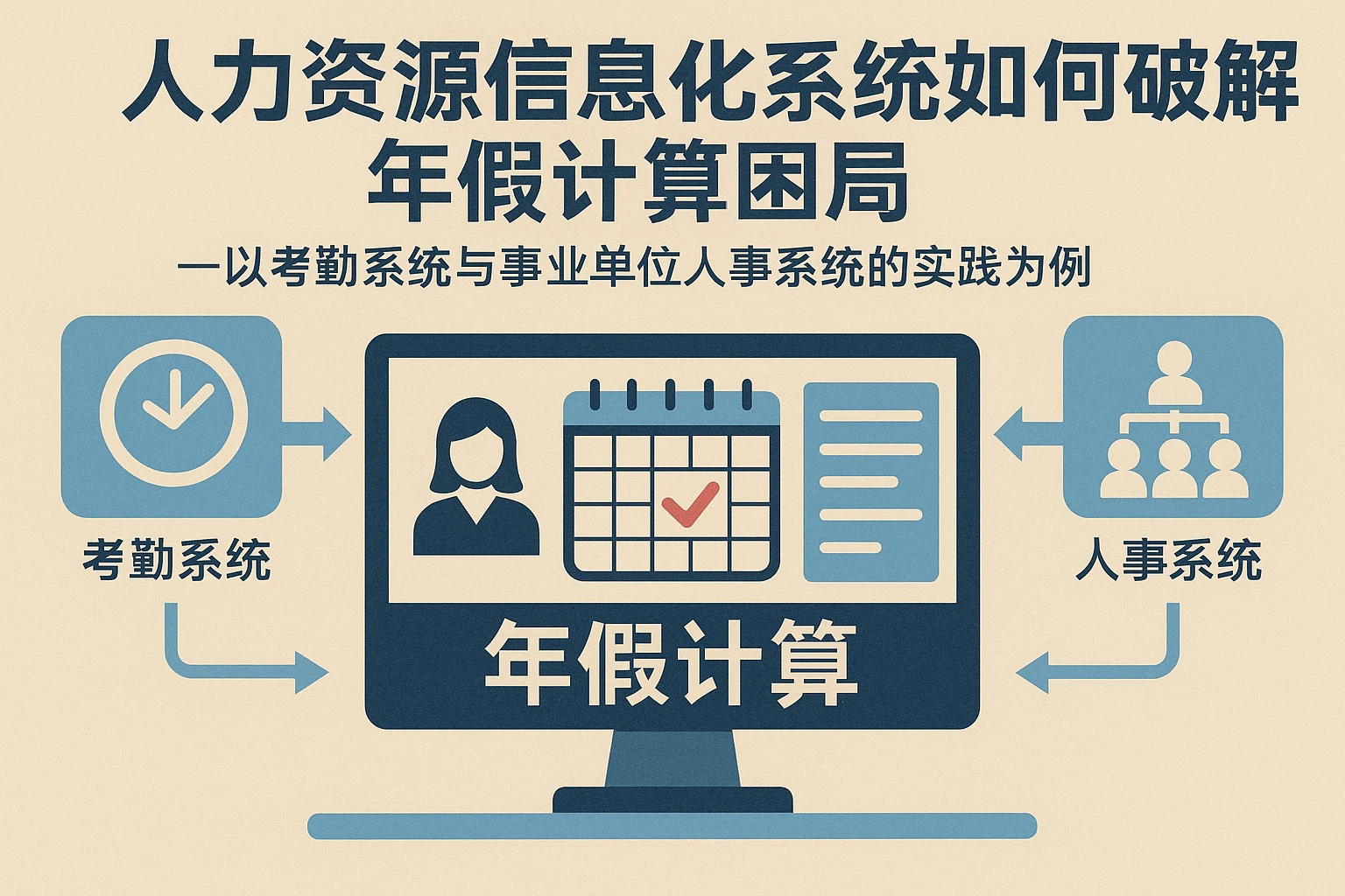 人力资源信息化系统如何破解年假计算困局——以考勤系统与事业单位人事系统的实践为例