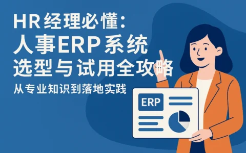 HR经理必懂：人事ERP系统选型与试用全攻略——从专业知识到落地实践