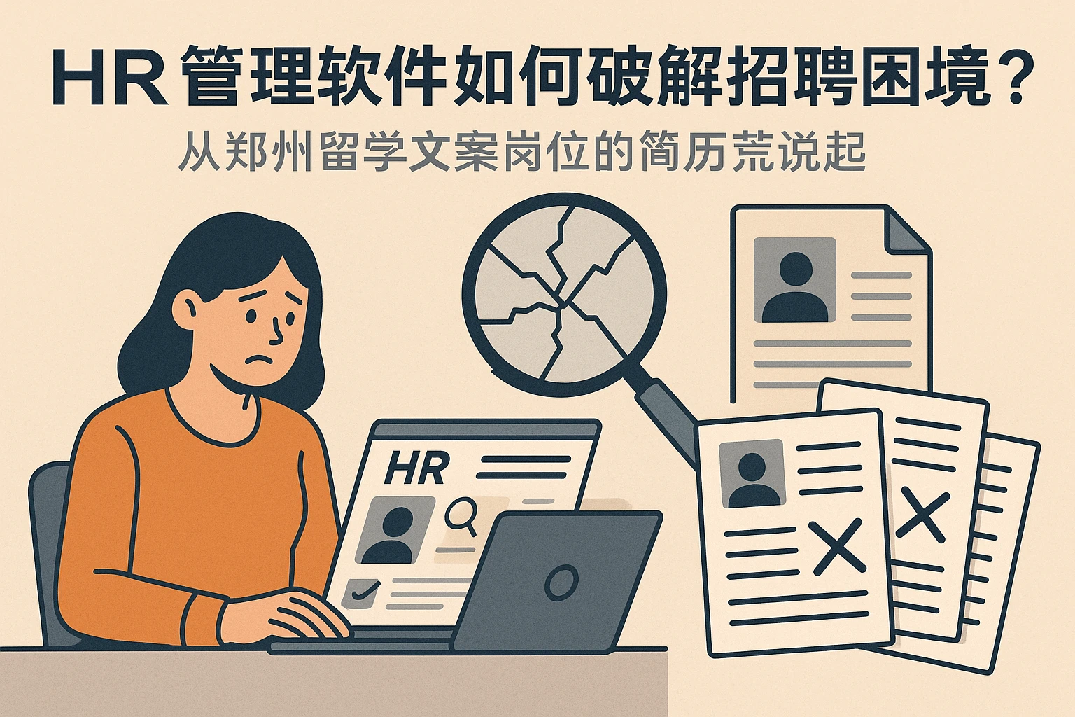 HR管理软件如何破解招聘困境？从郑州留学文案岗位的简历荒说起