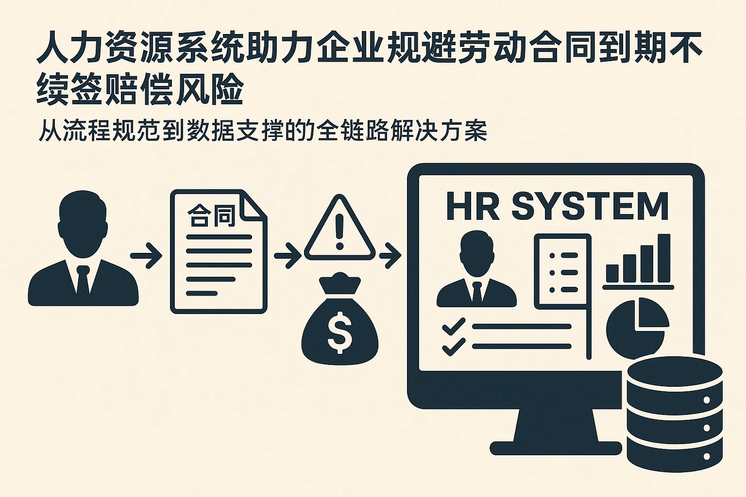 人力资源系统助力企业规避劳动合同到期不续签赔偿风险：从流程规范到数据支撑的全链路解决方案