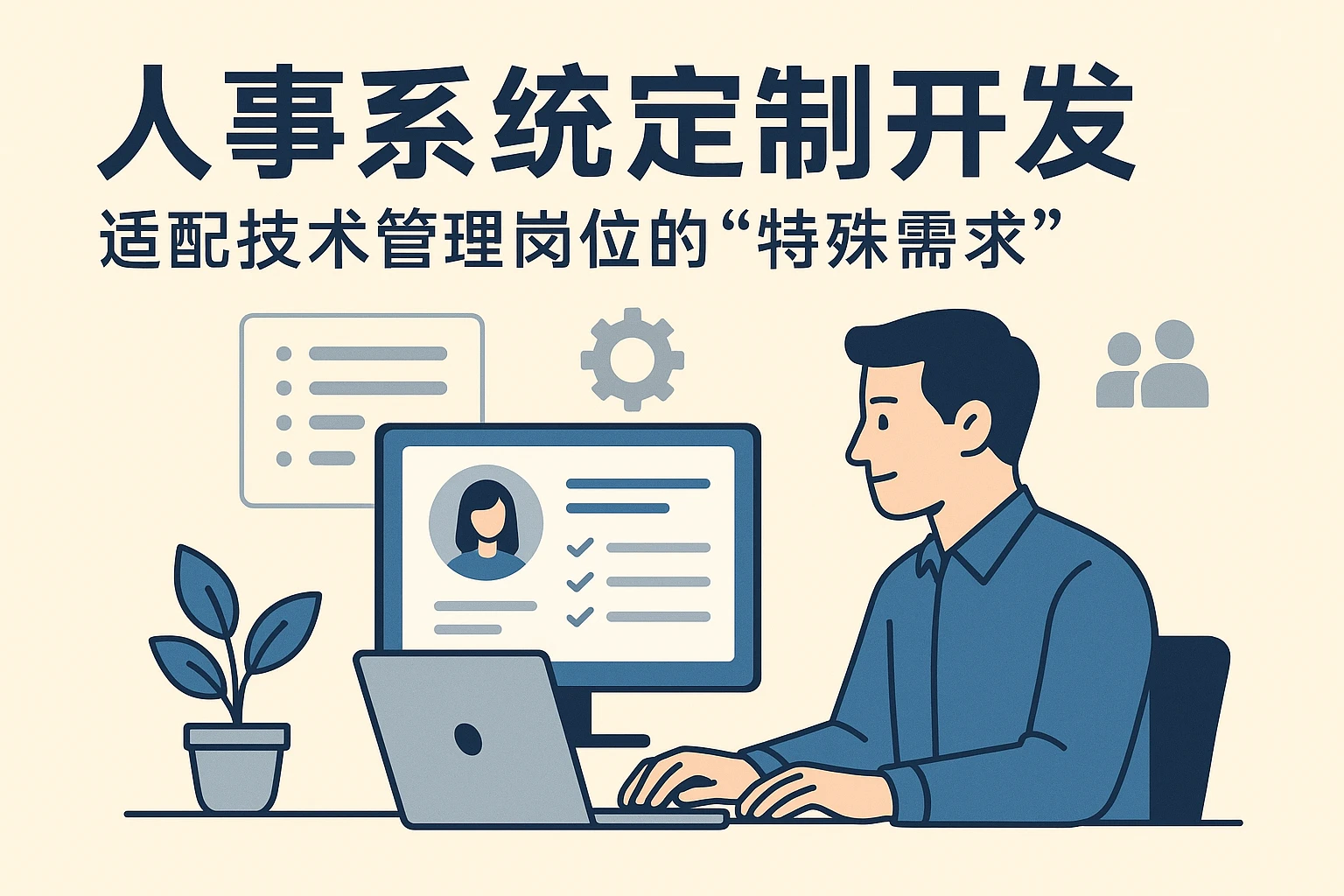 2. 人事系统定制开发：适配技术管理岗位的“特殊需求”