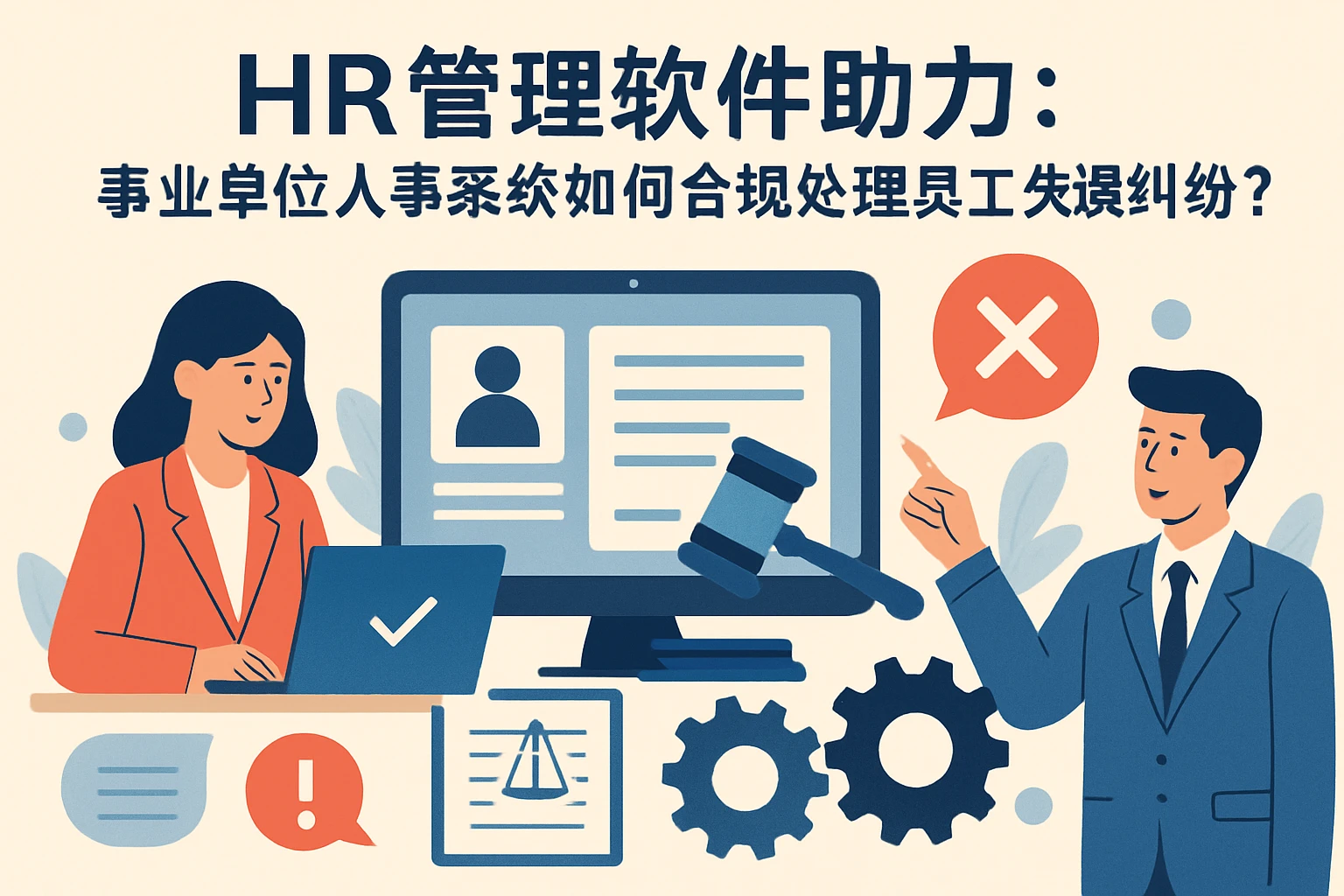 HR管理软件助力：事业单位人事系统如何合规处理员工失误纠纷？