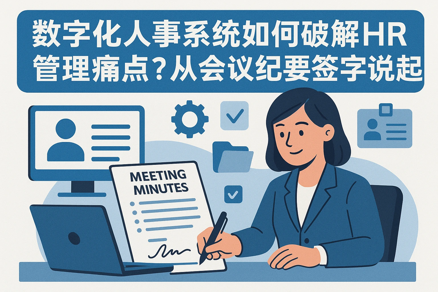 数字化人事系统如何破解HR管理痛点？从会议纪要签字说起