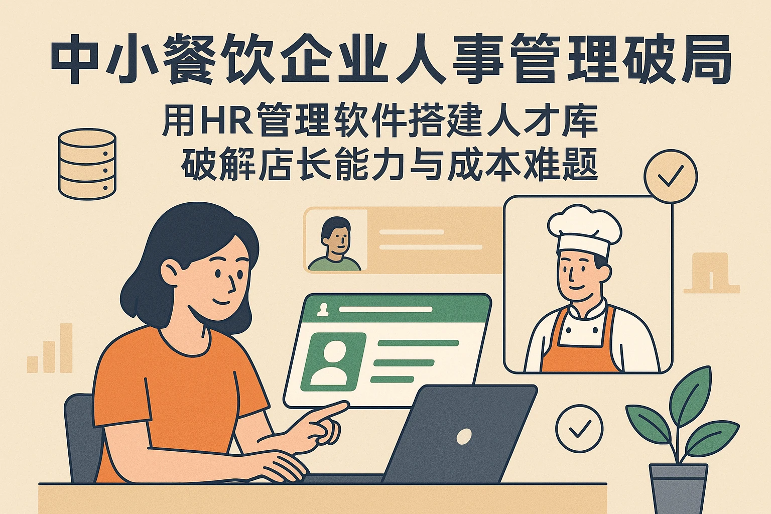 中小餐饮企业人事管理破局：用HR管理软件搭建人才库，破解店长能力与成本难题