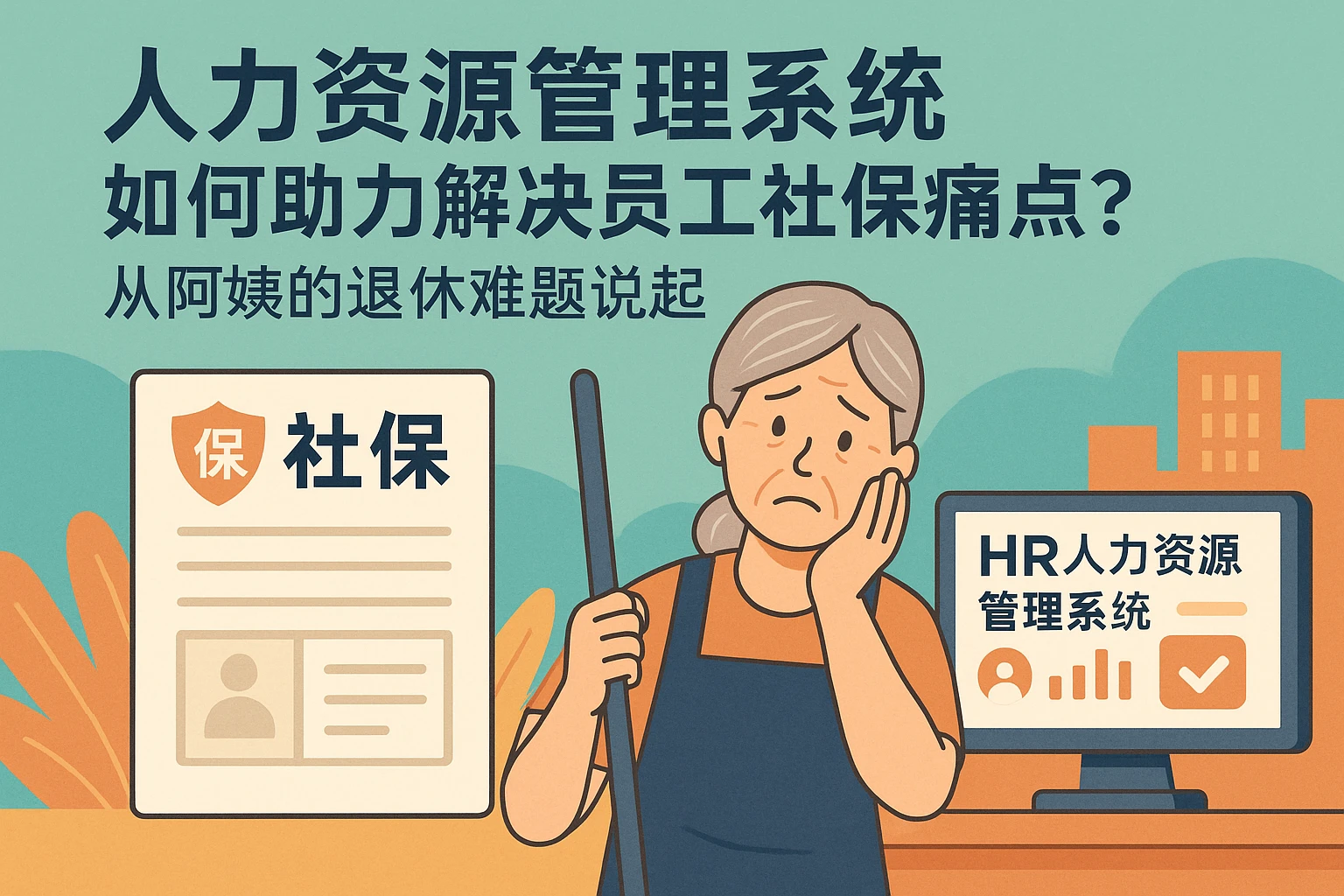 人力资源管理系统如何助力解决员工社保痛点？从阿姨的退休难题说起