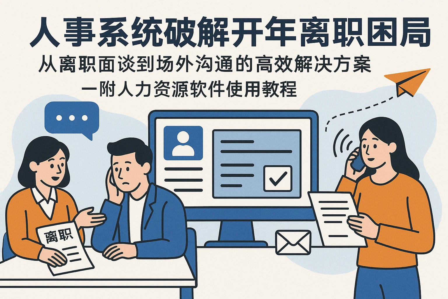 人事系统破解开年离职困局：从离职面谈到场外沟通的高效解决方案——附人力资源软件使用教程