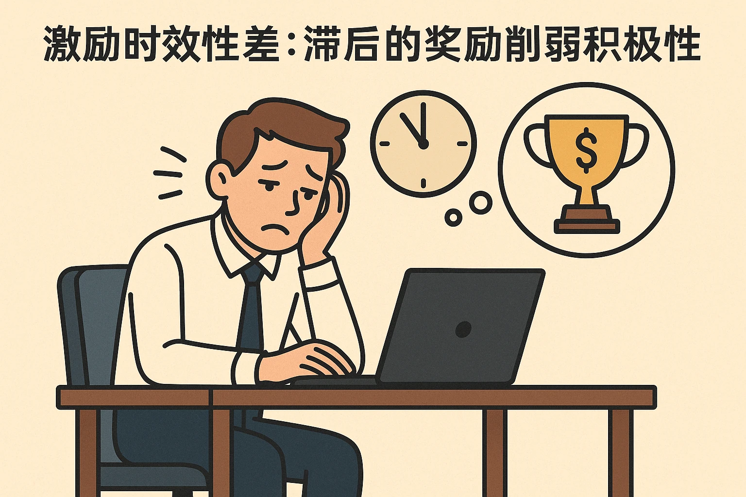 2. 激励时效性差：滞后的奖励削弱积极性