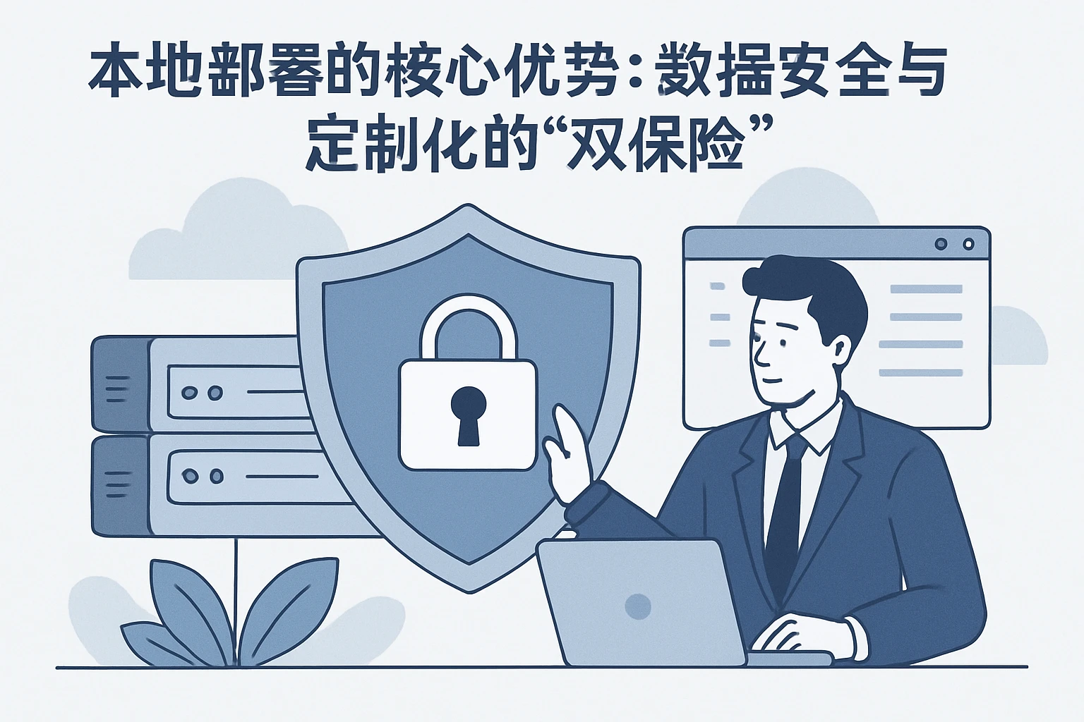 1. 本地部署的核心优势：数据安全与定制化的“双保险”