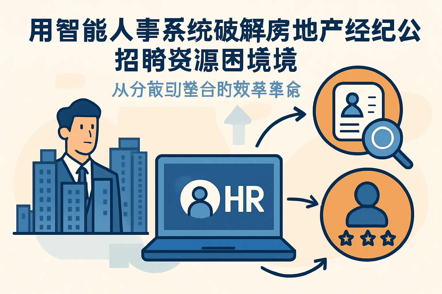 用智能人事系统破解房地产经纪公司招聘资源困境——从分散到整合的效率革命