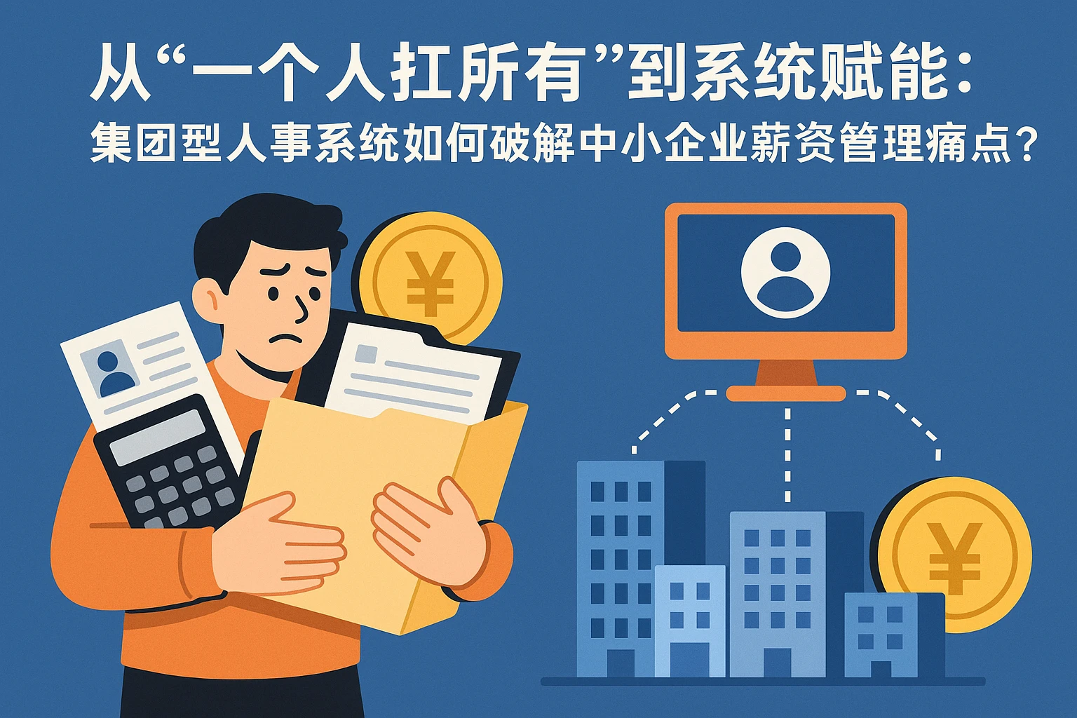 从“一个人扛所有”到“系统赋能”：集团型人事系统如何破解中小企业薪资管理痛点？