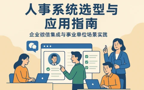 人事系统选型与应用指南：企业微信集成与事业单位场景实践