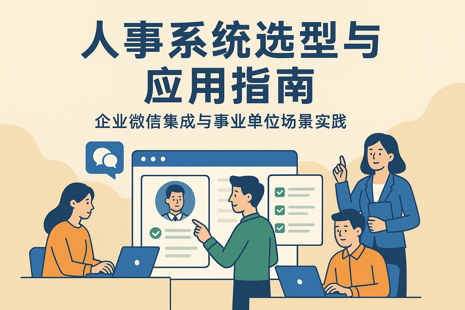 人事系统选型与应用指南：企业微信集成与事业单位场景实践