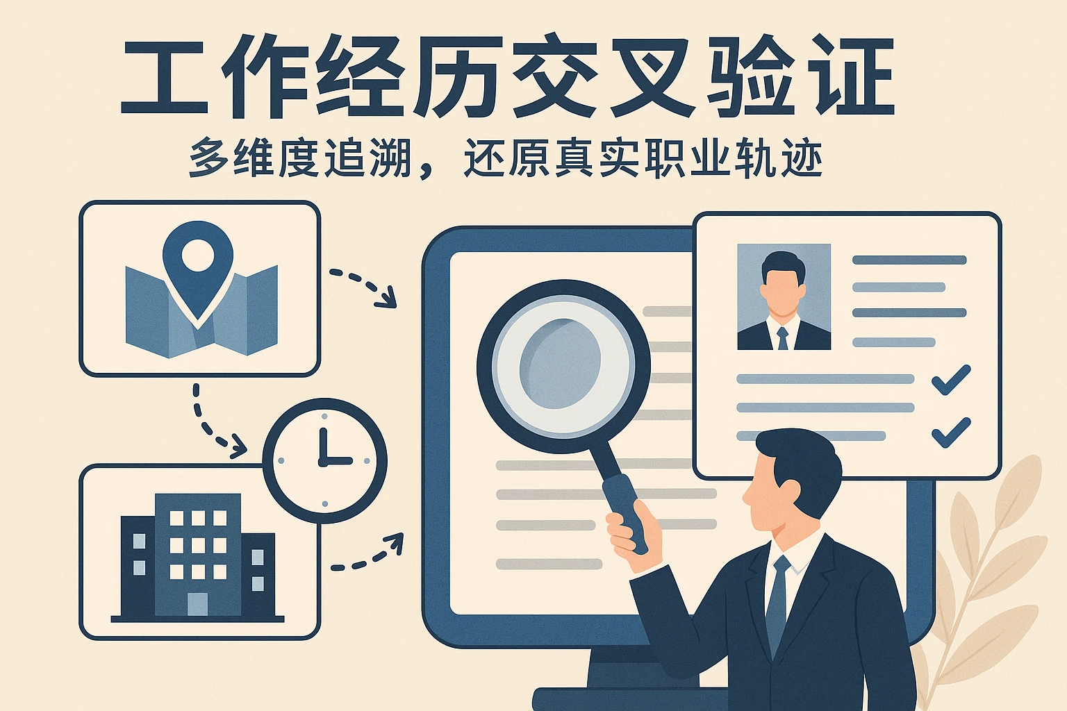 2. 工作经历交叉验证：多维度追溯，还原真实职业轨迹