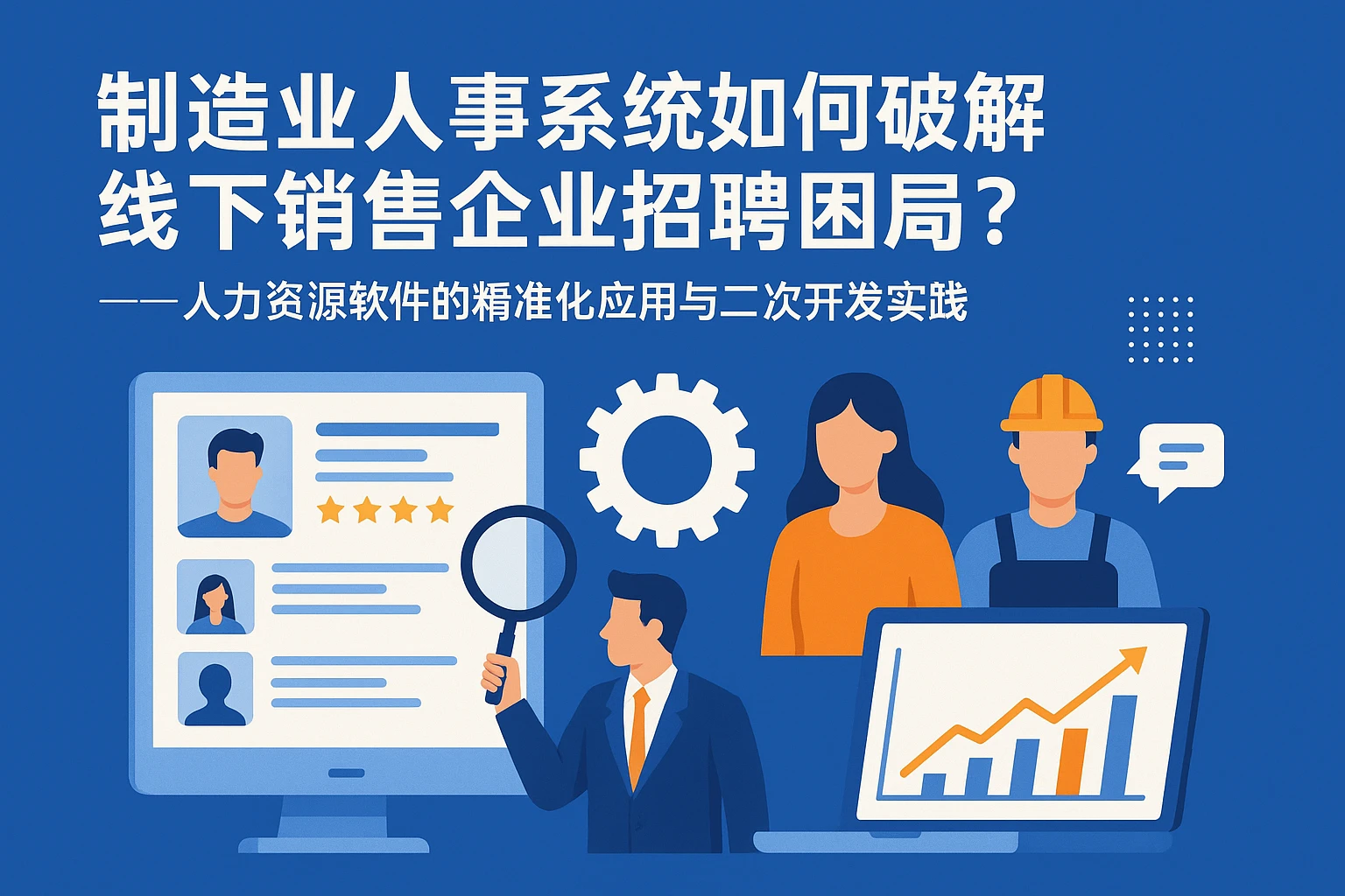 制造业人事系统如何破解线下销售企业招聘困局？——人力资源软件的精准化应用与二次开发实践