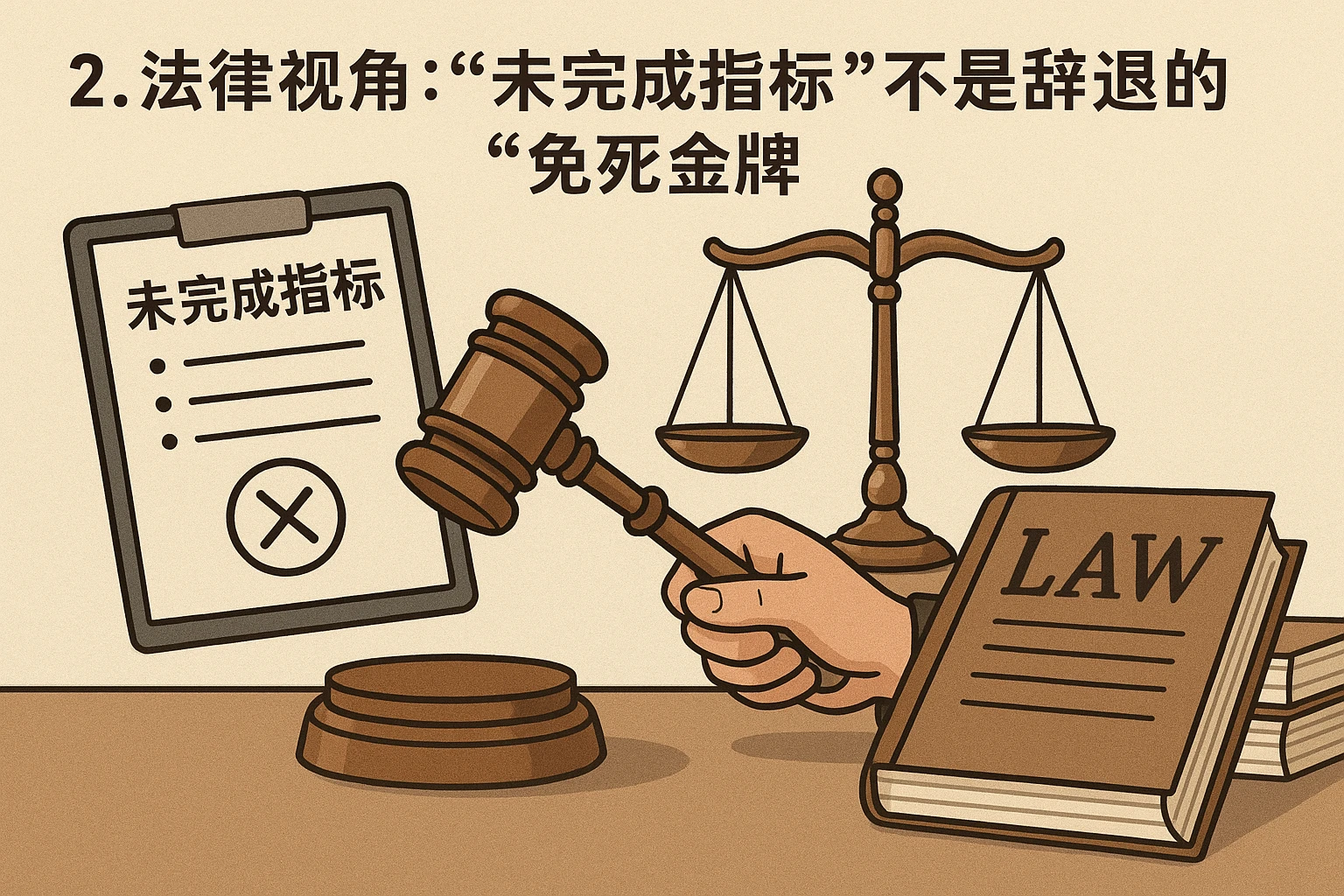 2. 法律视角：“未完成指标”不是辞退的“免死金牌”