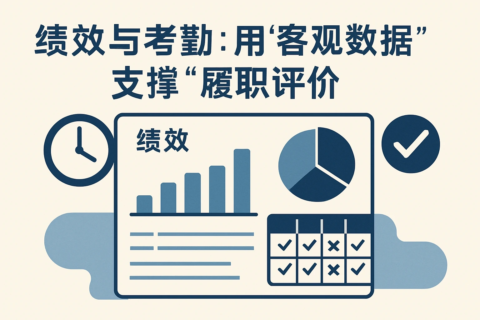 2. 绩效与考勤:用“客观数据”支撑“履职评价”