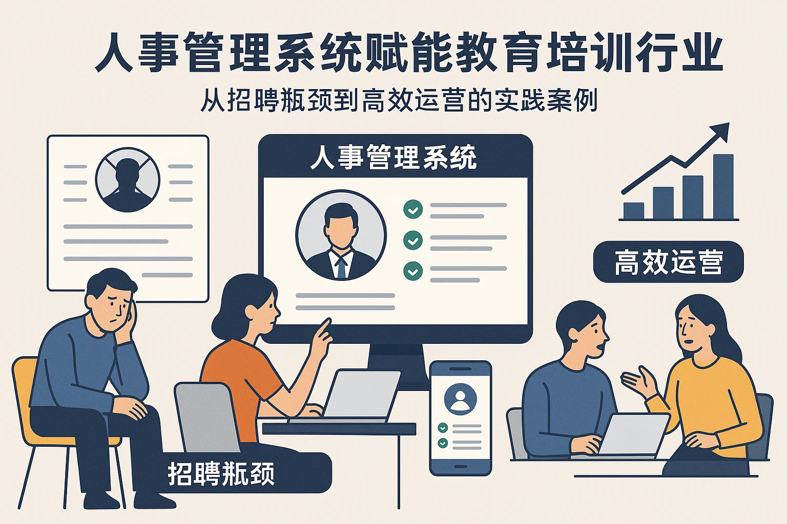 人事管理系统赋能教育培训行业：从招聘瓶颈到高效运营的实践案例
