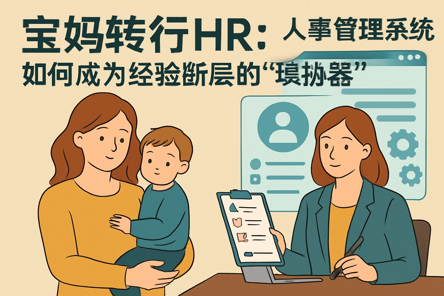 宝妈转行HR：人事管理系统如何成为经验断层的“填补器”