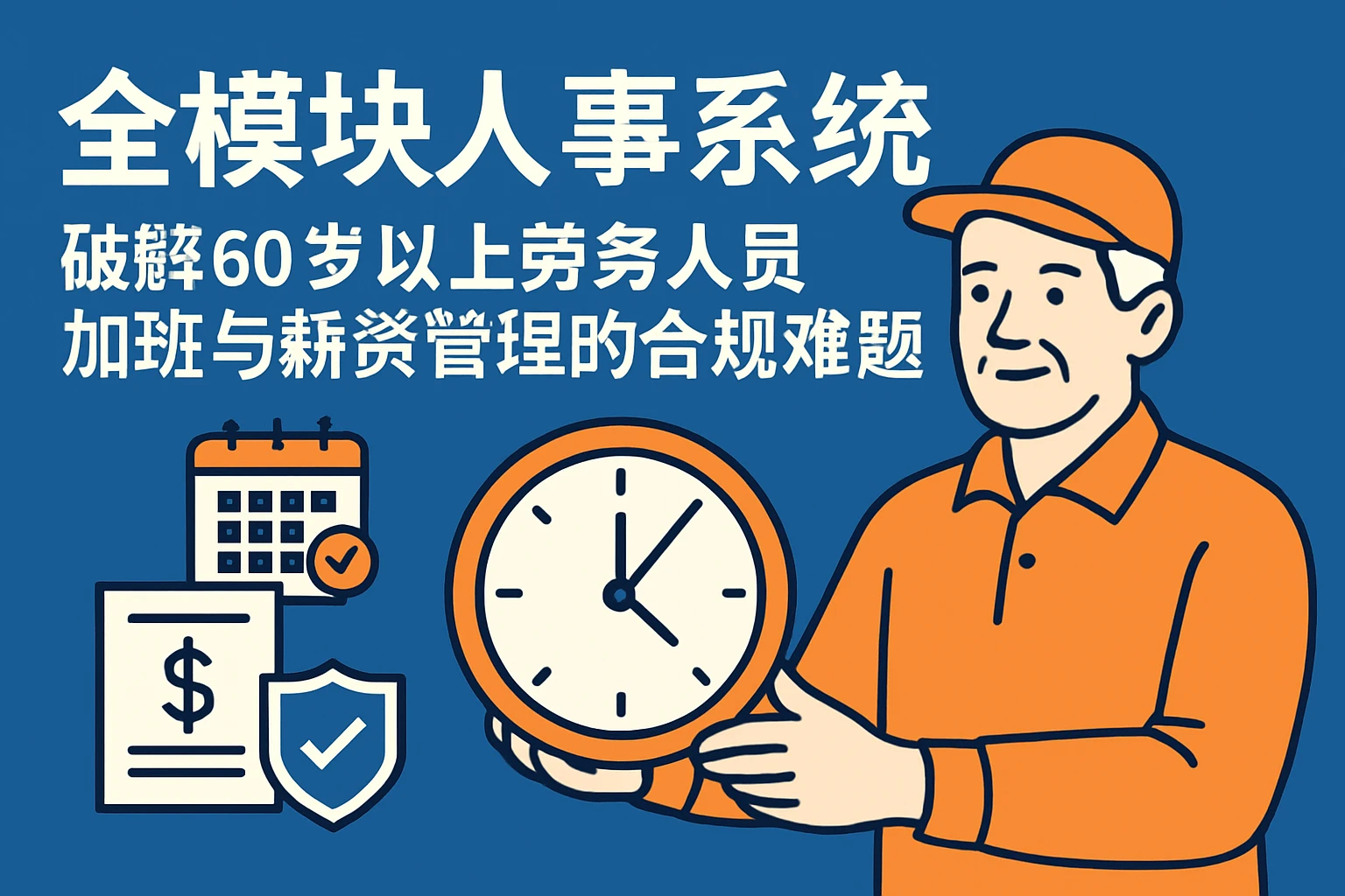 全模块人事系统：破解60岁以上劳务人员加班与薪资管理的合规难题