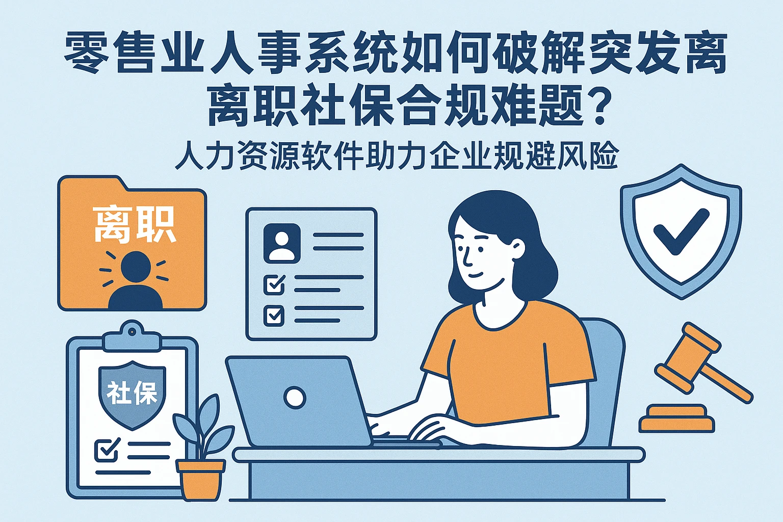 零售业人事系统如何破解突发离职社保合规难题？人力资源软件助力企业规避风险