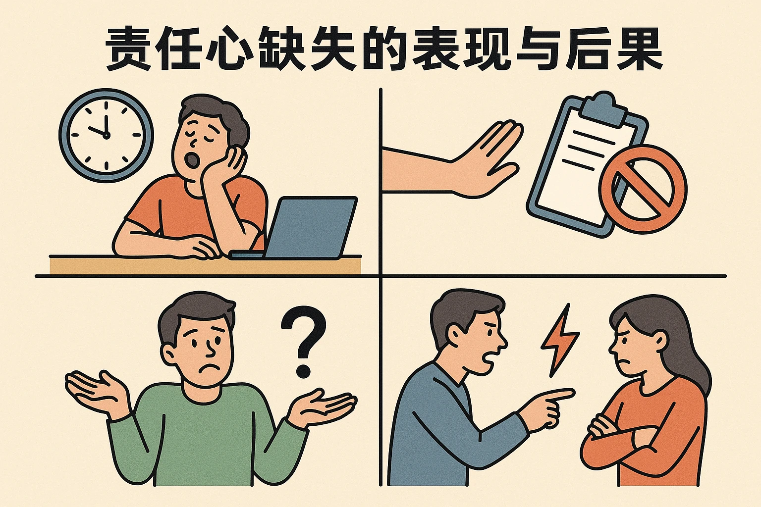 责任心缺失的表现与后果
