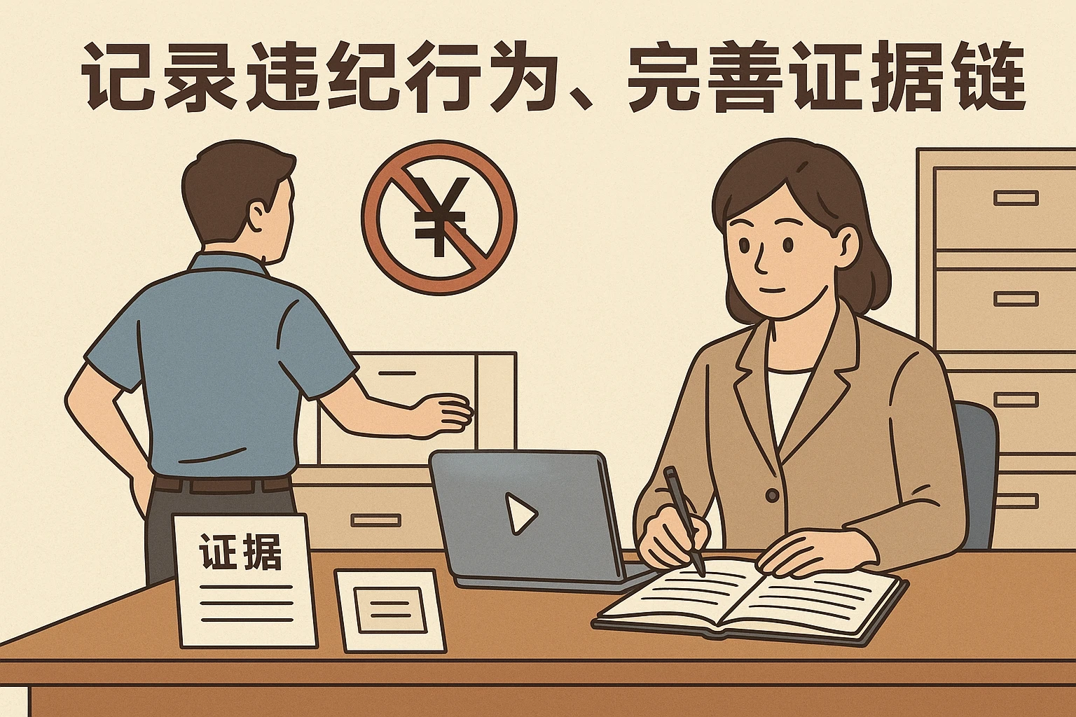2. 记录违纪行为，完善证据链
