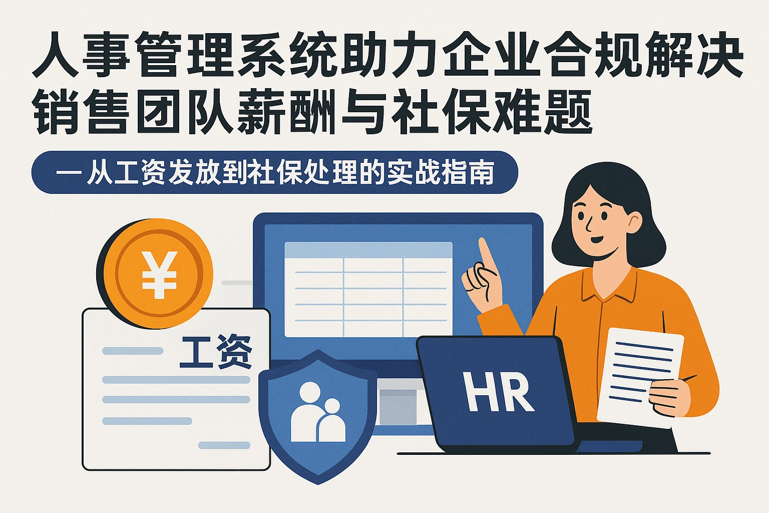 人事管理系统助力企业合规解决销售团队薪酬与社保难题——从工资发放到社保处理的实战指南
