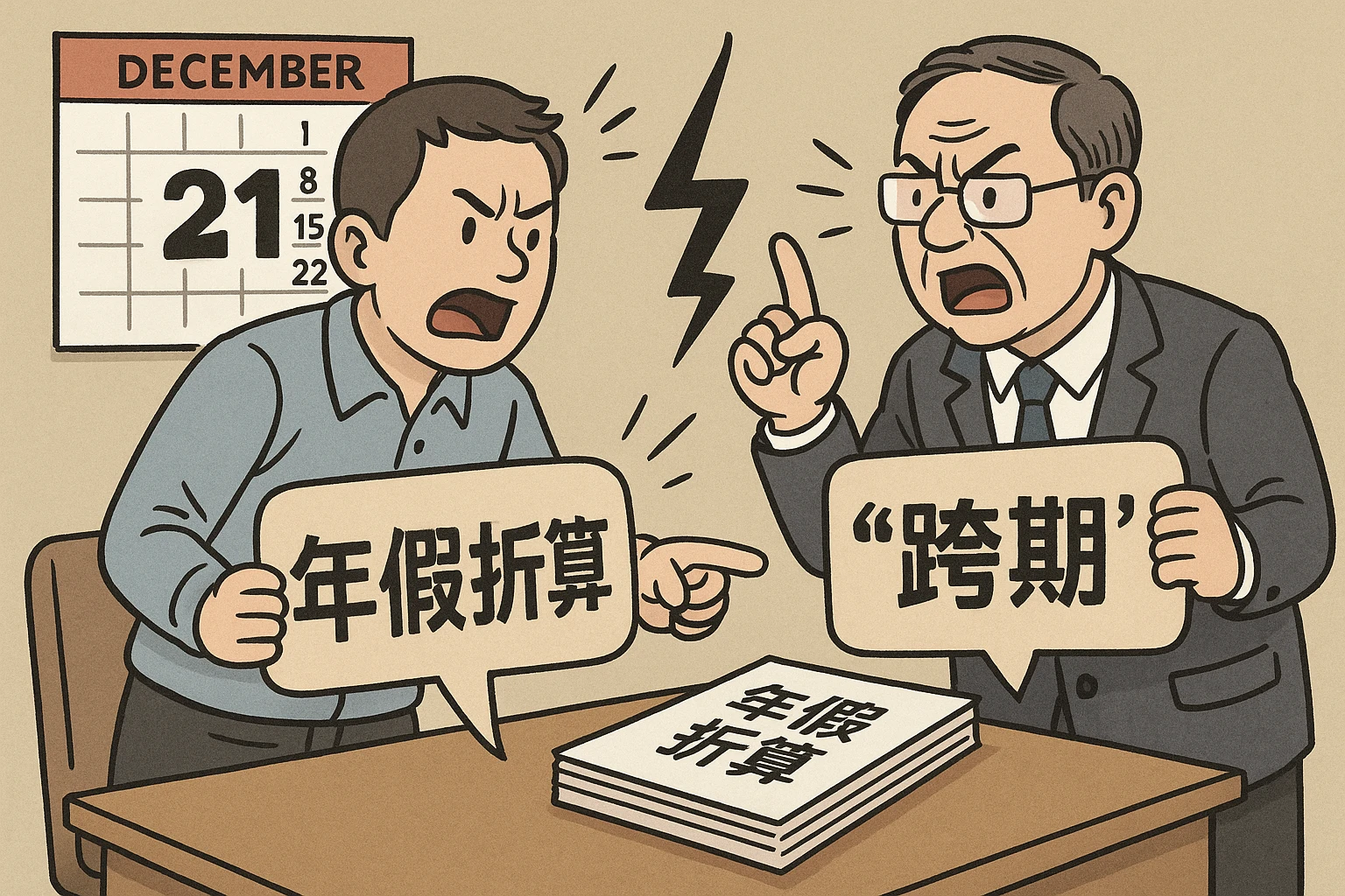 典型场景：“跨期”年假折算的纷争