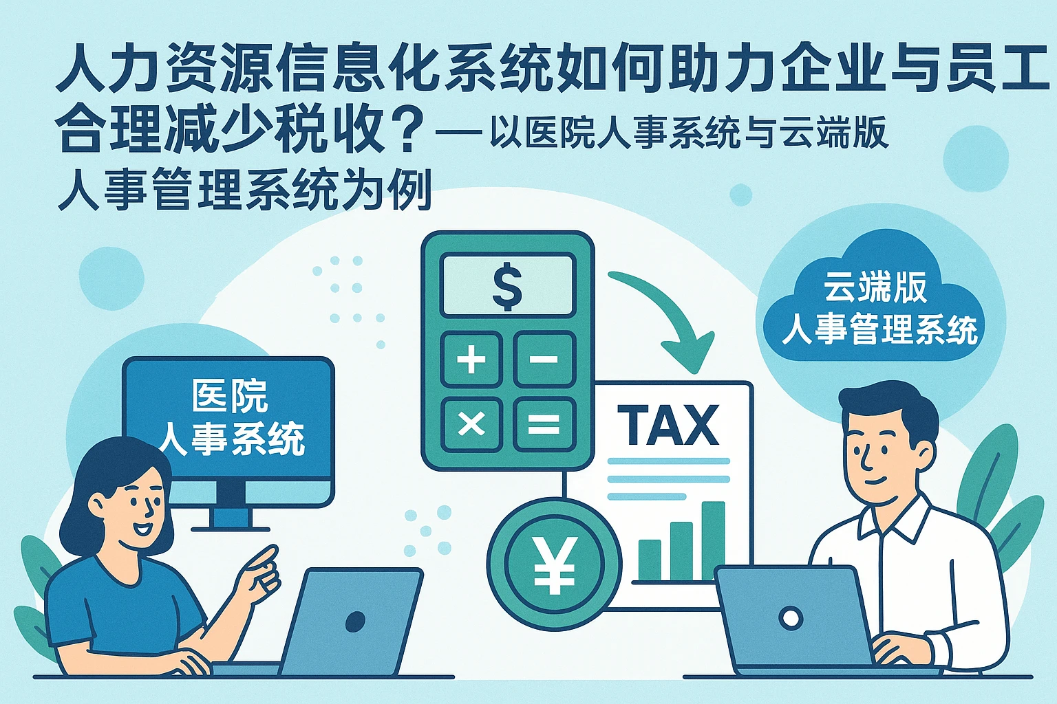 人力资源信息化系统如何助力企业与员工合理减少税收？——以医院人事系统与云端版人事管理系统为例