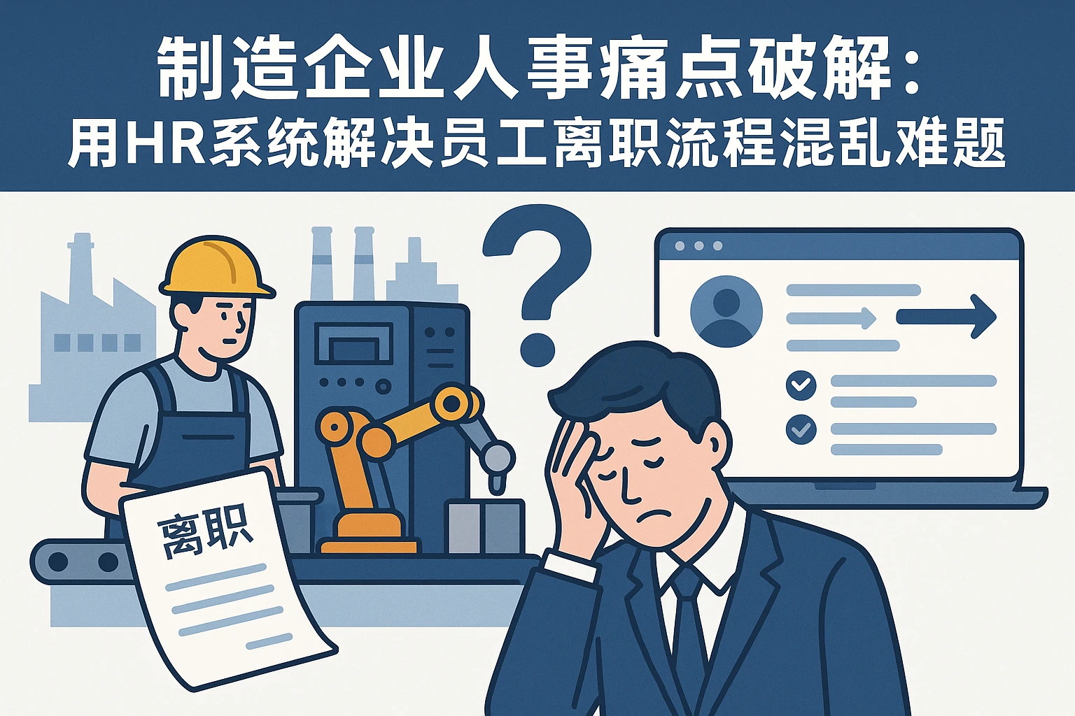 制造企业人事痛点破解：用HR系统解决员工离职流程混乱难题