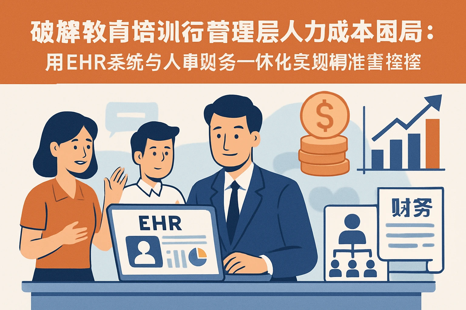破解教育培训行业管理层人力成本困局：用EHR系统与人事财务一体化实现精准管控