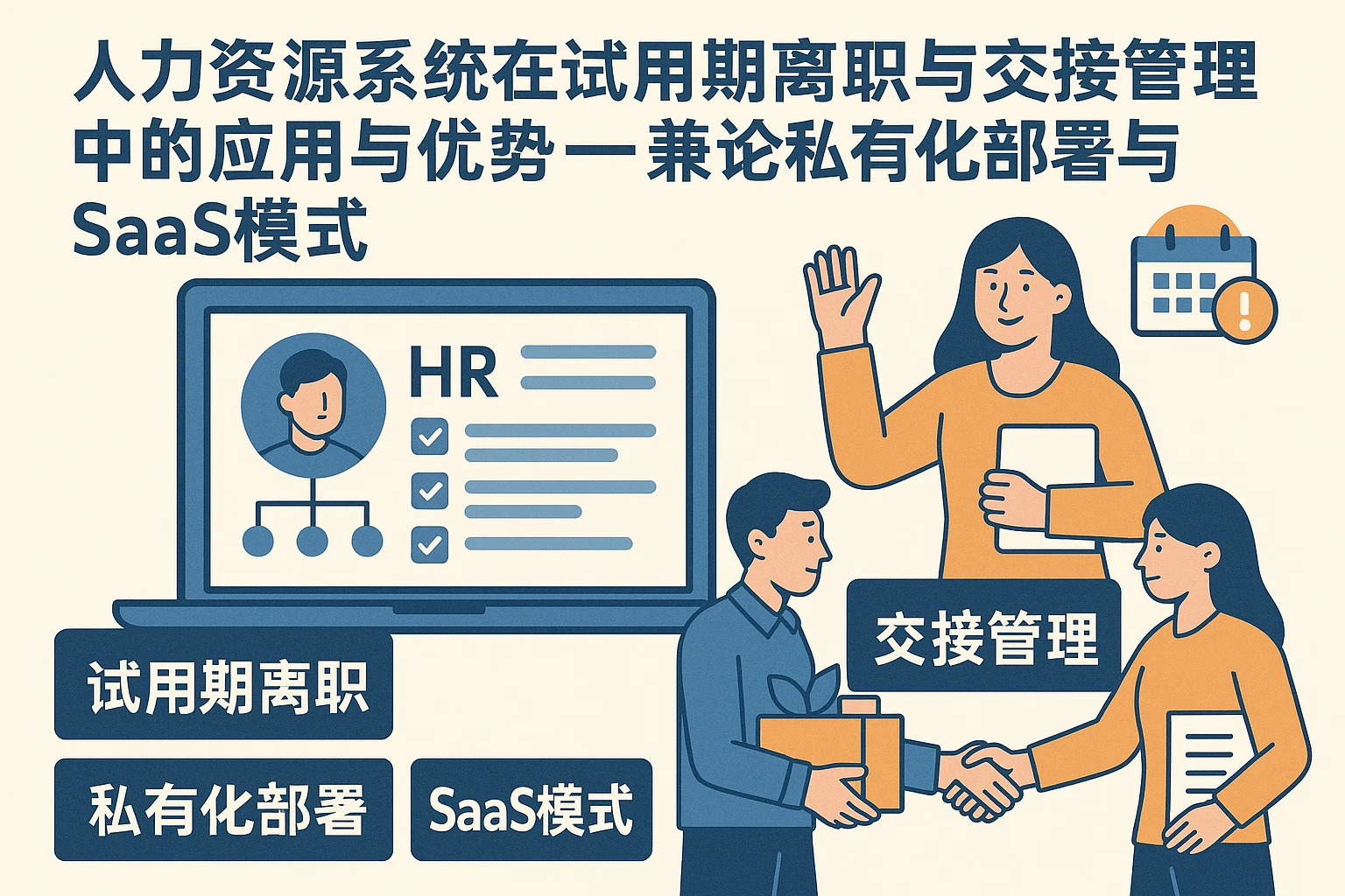 人力资源系统在试用期离职与交接管理中的应用与优势——兼论私有化部署与SaaS模式
