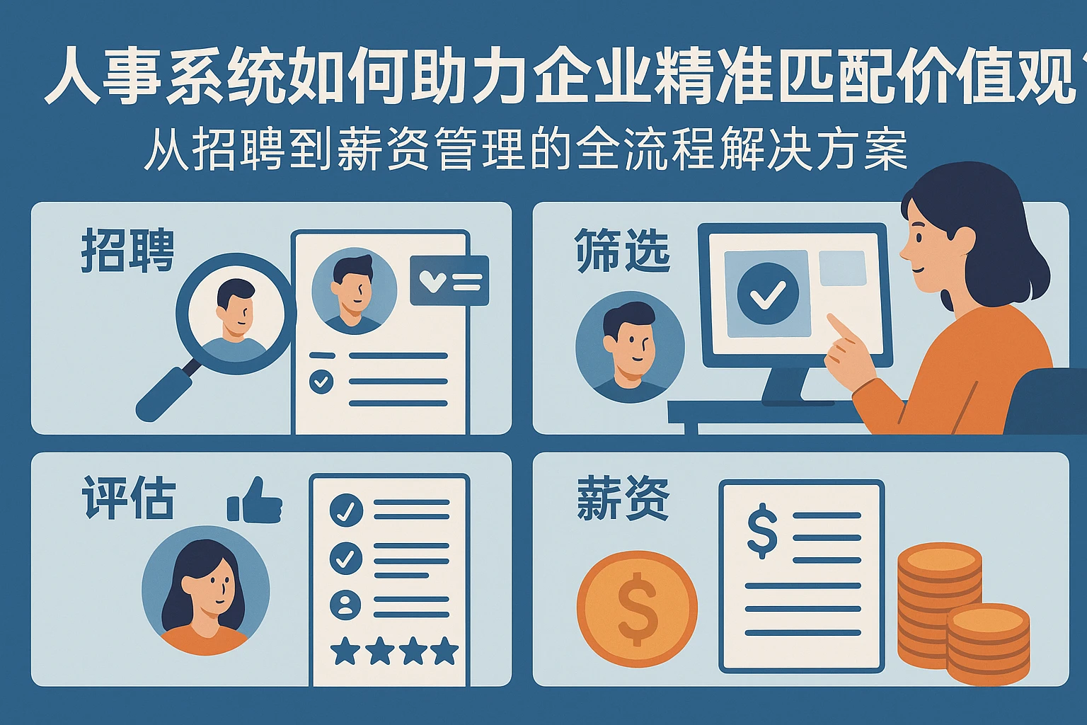 人事系统如何助力企业精准匹配价值观？从招聘到薪资管理的全流程解决方案