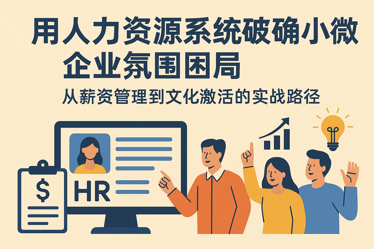 用人力资源系统破解小微企业氛围困局：从薪资管理到文化激活的实战路径