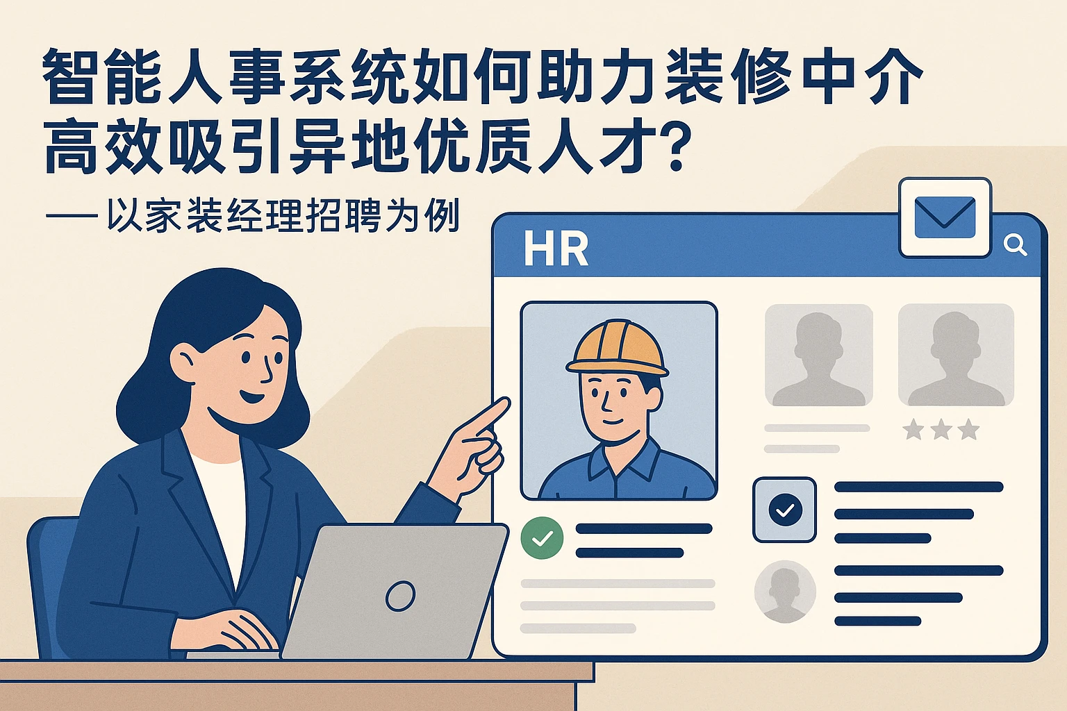 智能人事系统如何助力装修中介高效吸引异地优质人才？——以家装经理招聘为例