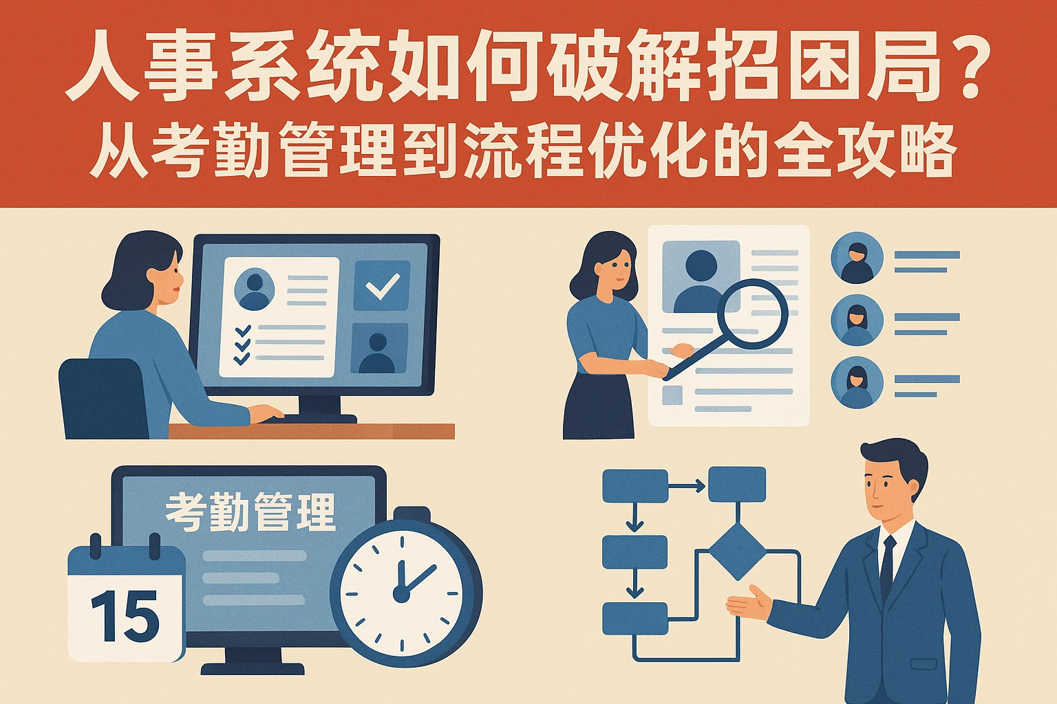 人事系统如何破解招聘困局？从考勤管理到流程优化的全攻略