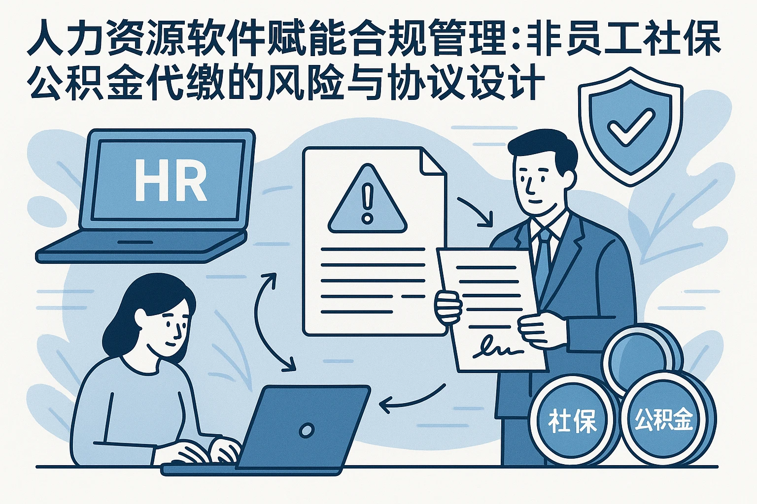 人力资源软件赋能合规管理：非员工社保公积金代缴的风险与协议设计