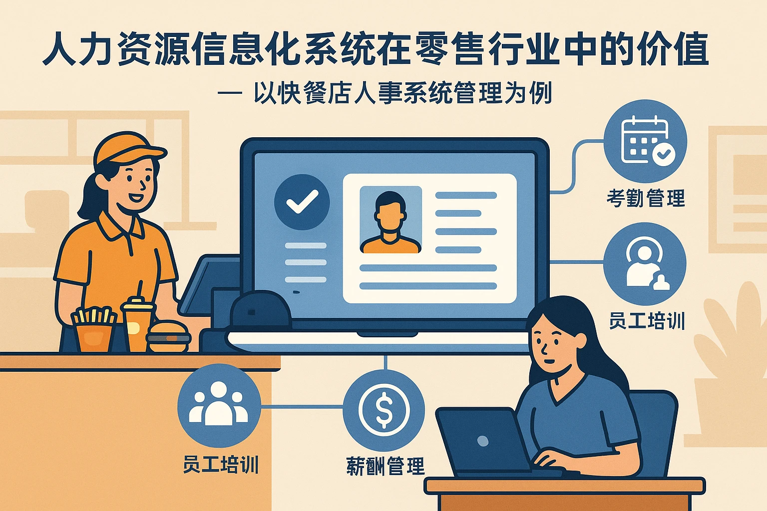 人力资源信息化系统在零售行业中的价值——以快餐店人事系统管理为例
