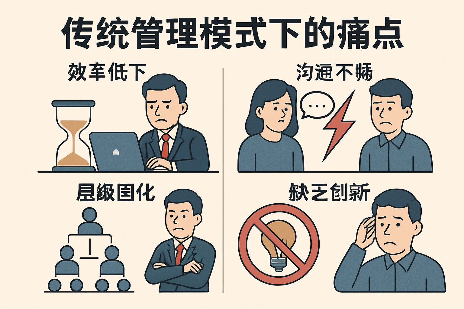 2. 传统管理模式下的痛点