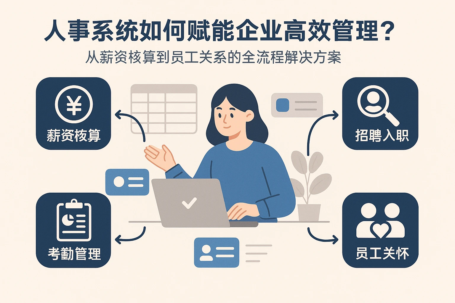 人事系统如何赋能企业高效管理？从薪资核算到员工关系的全流程解决方案