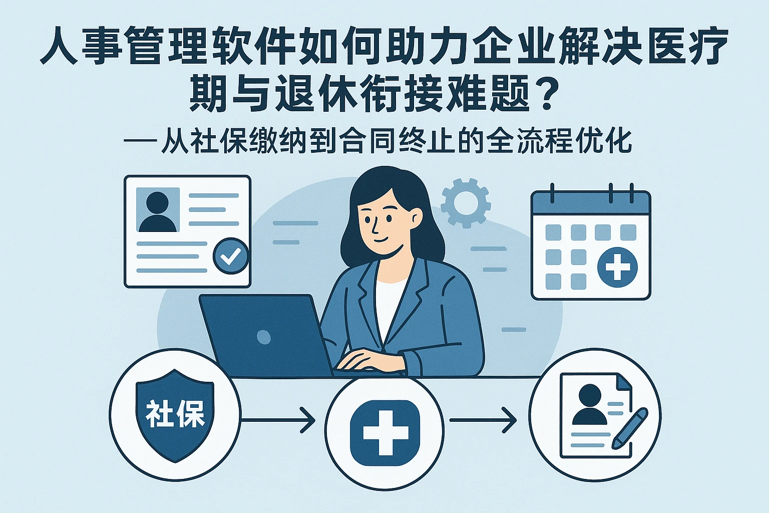人事管理软件如何助力企业解决医疗期与退休衔接难题？——从社保缴纳到合同终止的全流程优化