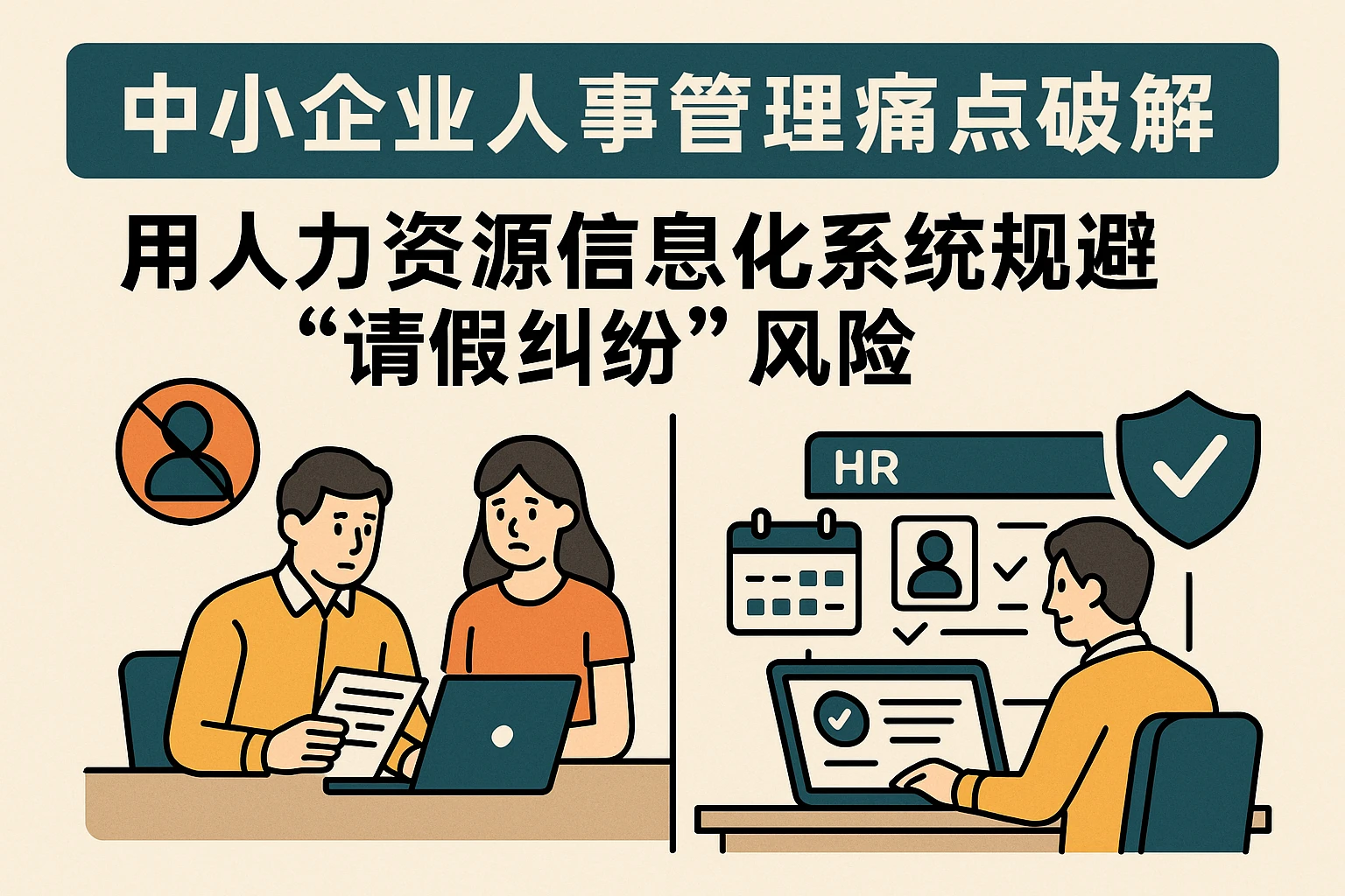 中小企业人事管理痛点破解：用人力资源信息化系统规避“请假纠纷”风险