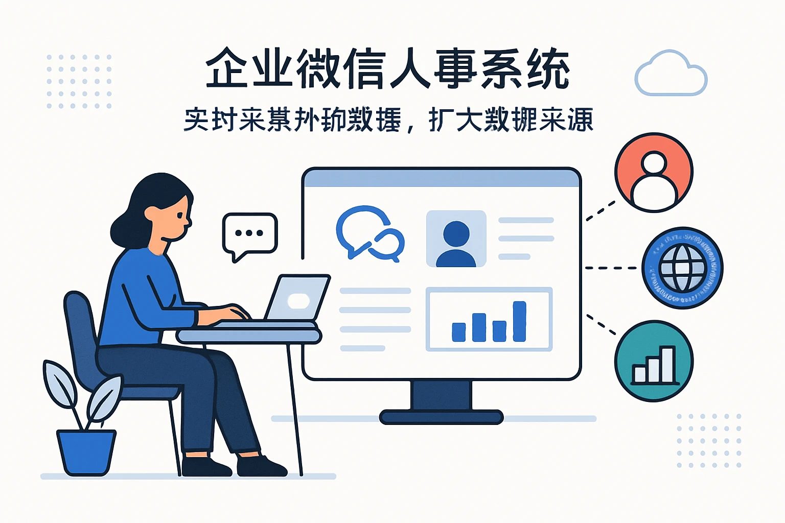 2. 企业微信人事系统：实时采集外部数据，扩大数据来源