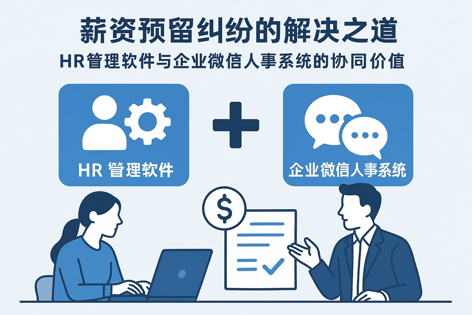 薪资预留纠纷的解决之道：HR管理软件与企业微信人事系统的协同价值
