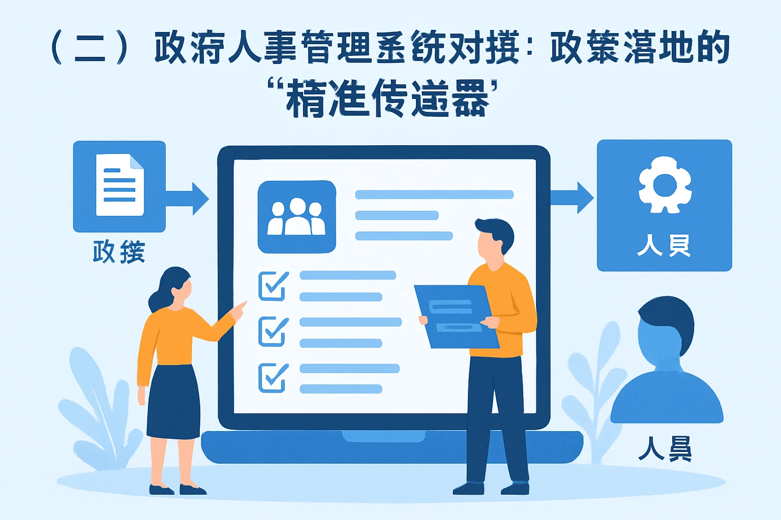 （二）政府人事管理系统对接：政策落地的“精准传递器”