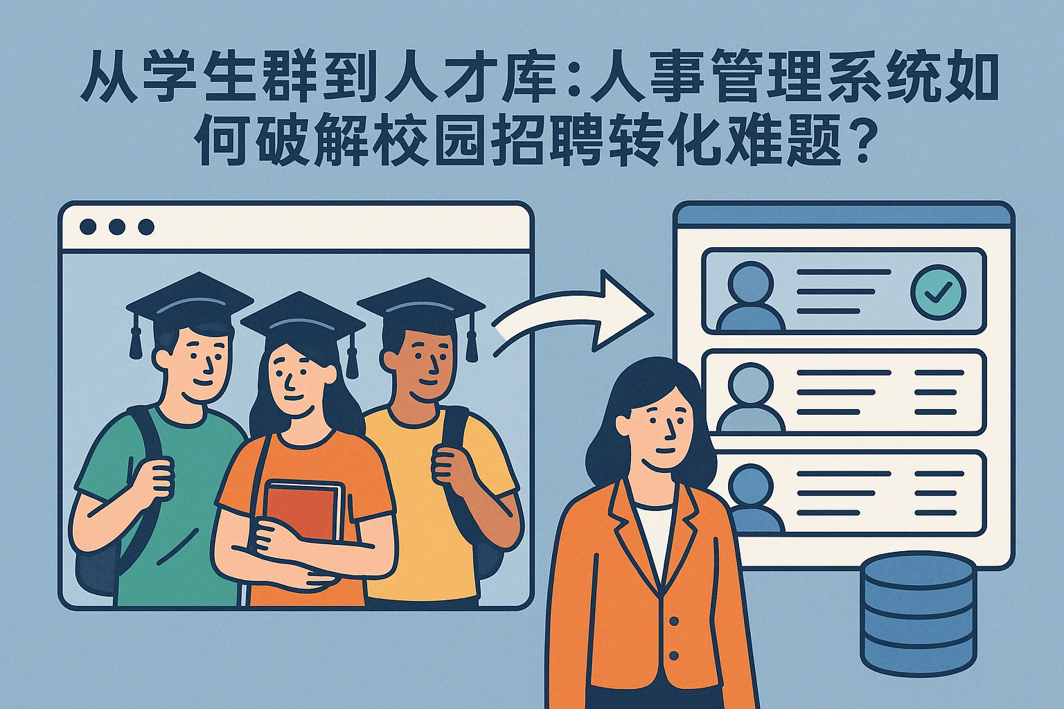 从学生群到人才库：人事管理系统如何破解校园招聘转化难题？