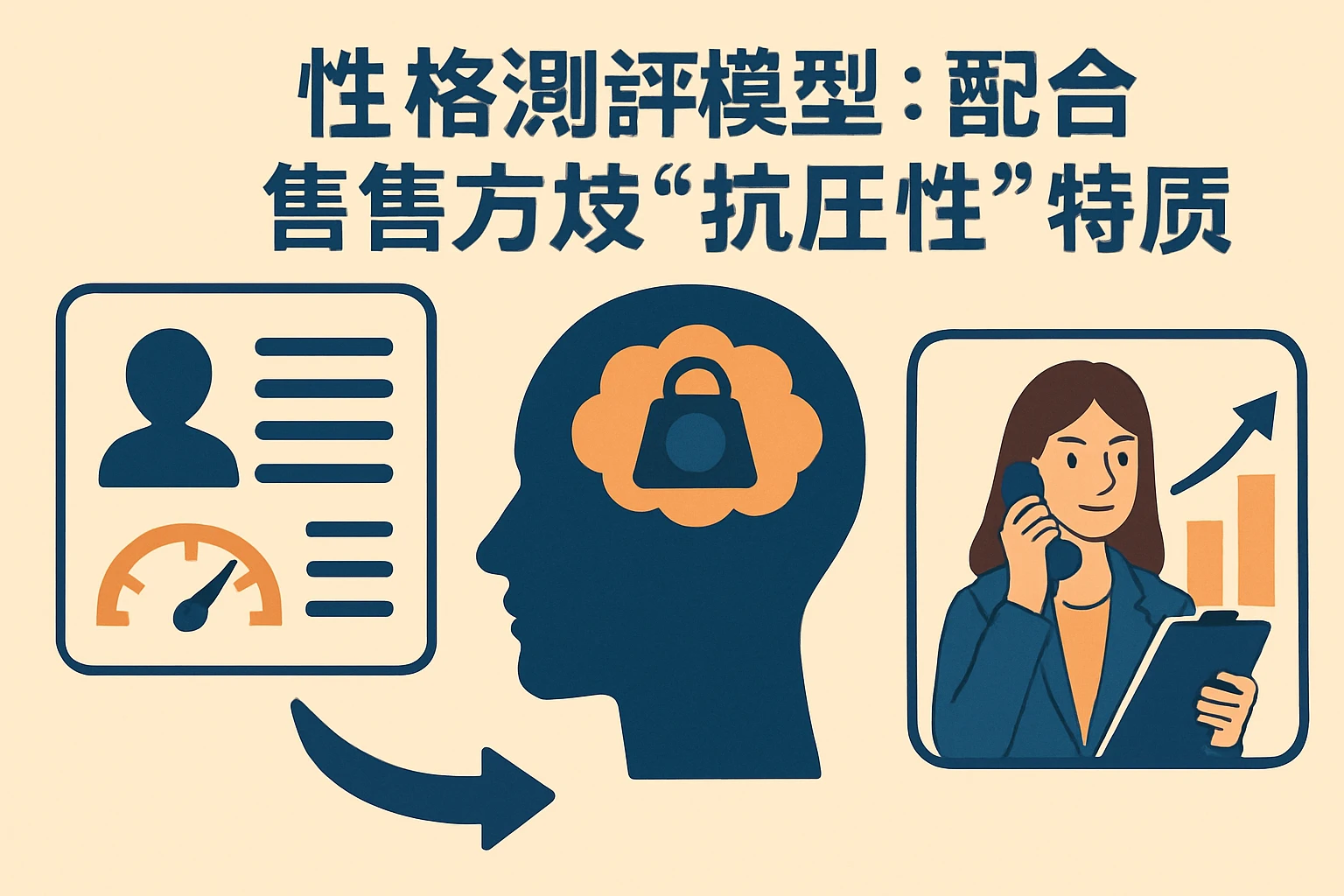 2. 性格测评模型：匹配销售岗位的“抗压性”特质