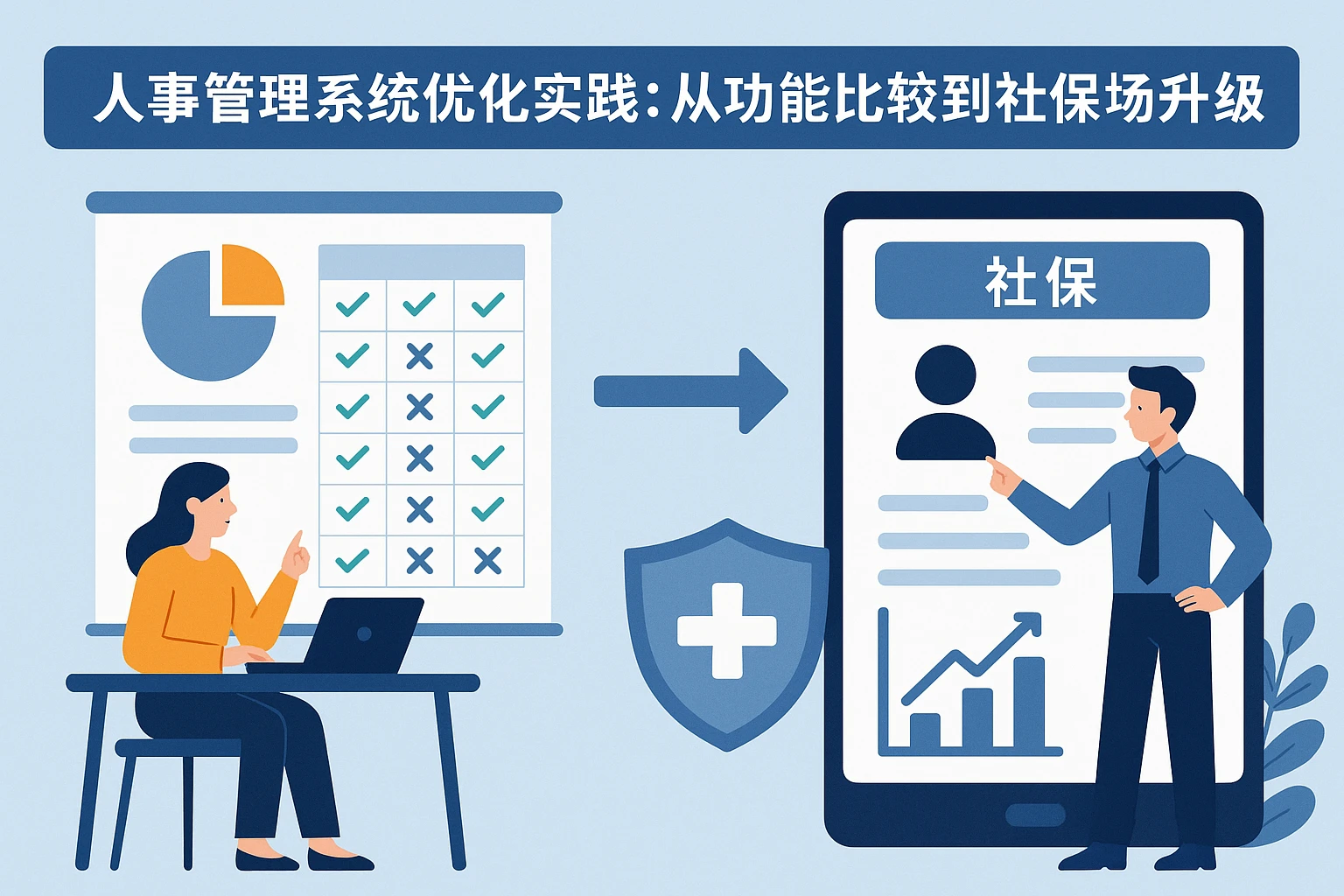 人事管理系统优化实践：从功能比较到社保场景升级
